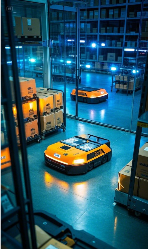 AGV在货物搬运领域的刷新应用与尊龙凯时充电器工业协同生长